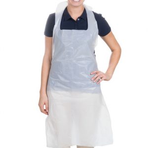 Apron PVC Disposable Deli White 100/pk